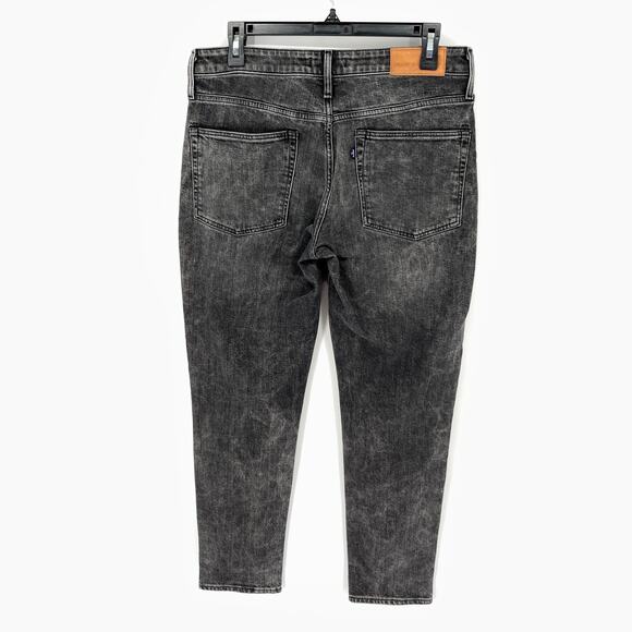 Levi's Made & Crafted Marker Tapered Black Acid Wash Cotton Blend Jeans Sz 26 - Picture 5 of 10